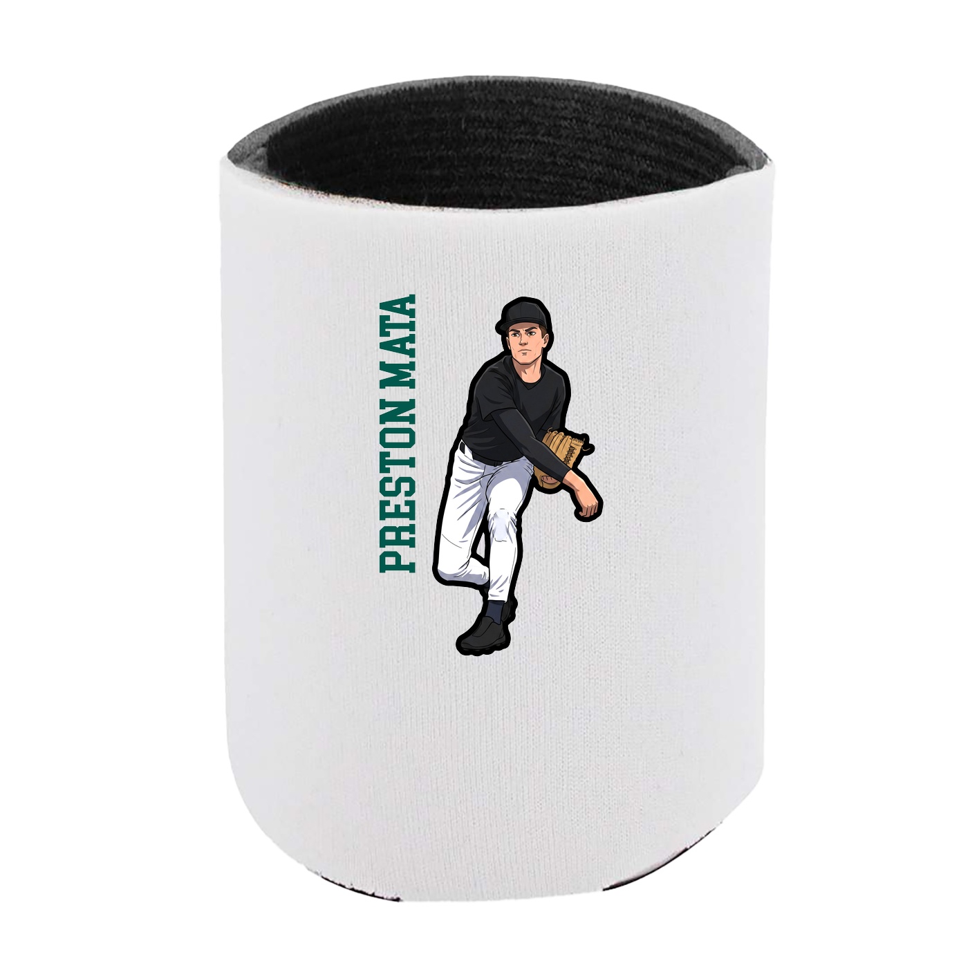 Can Holder — Name Vertical in White