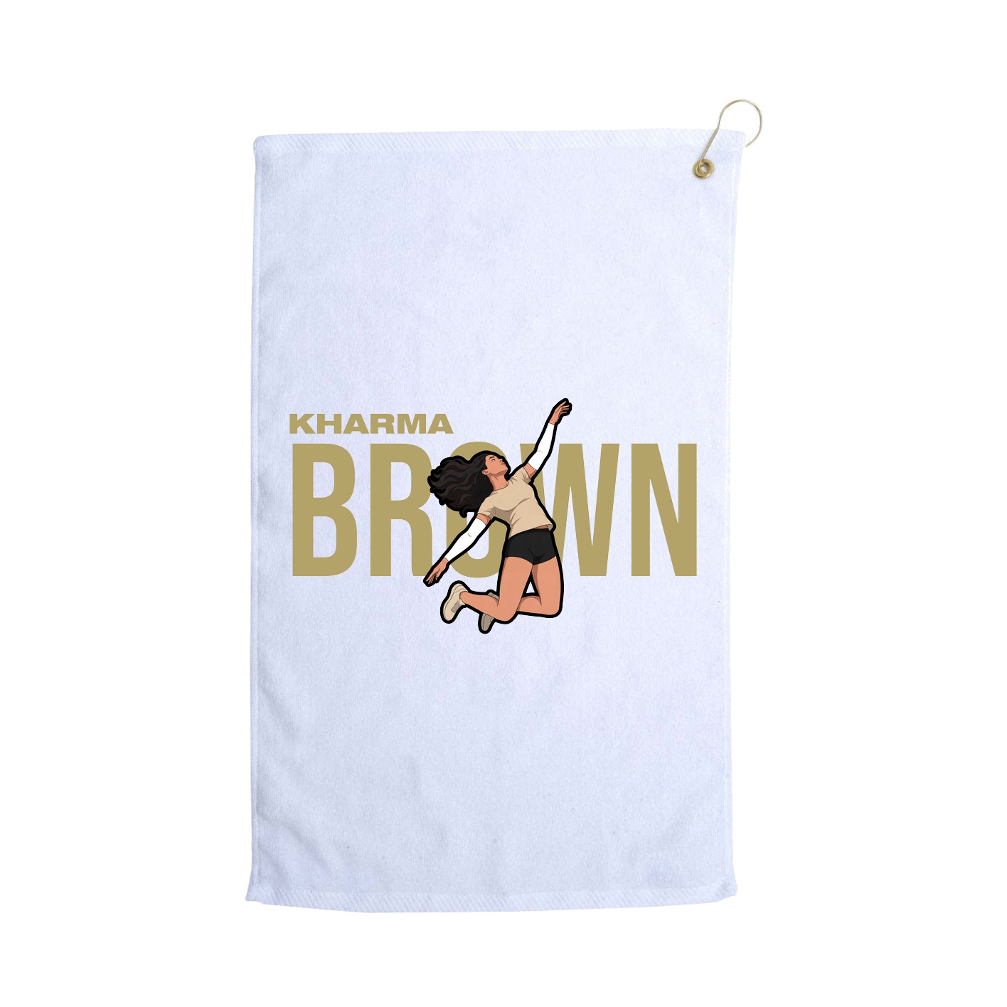 Golf Towel — Player Name in White