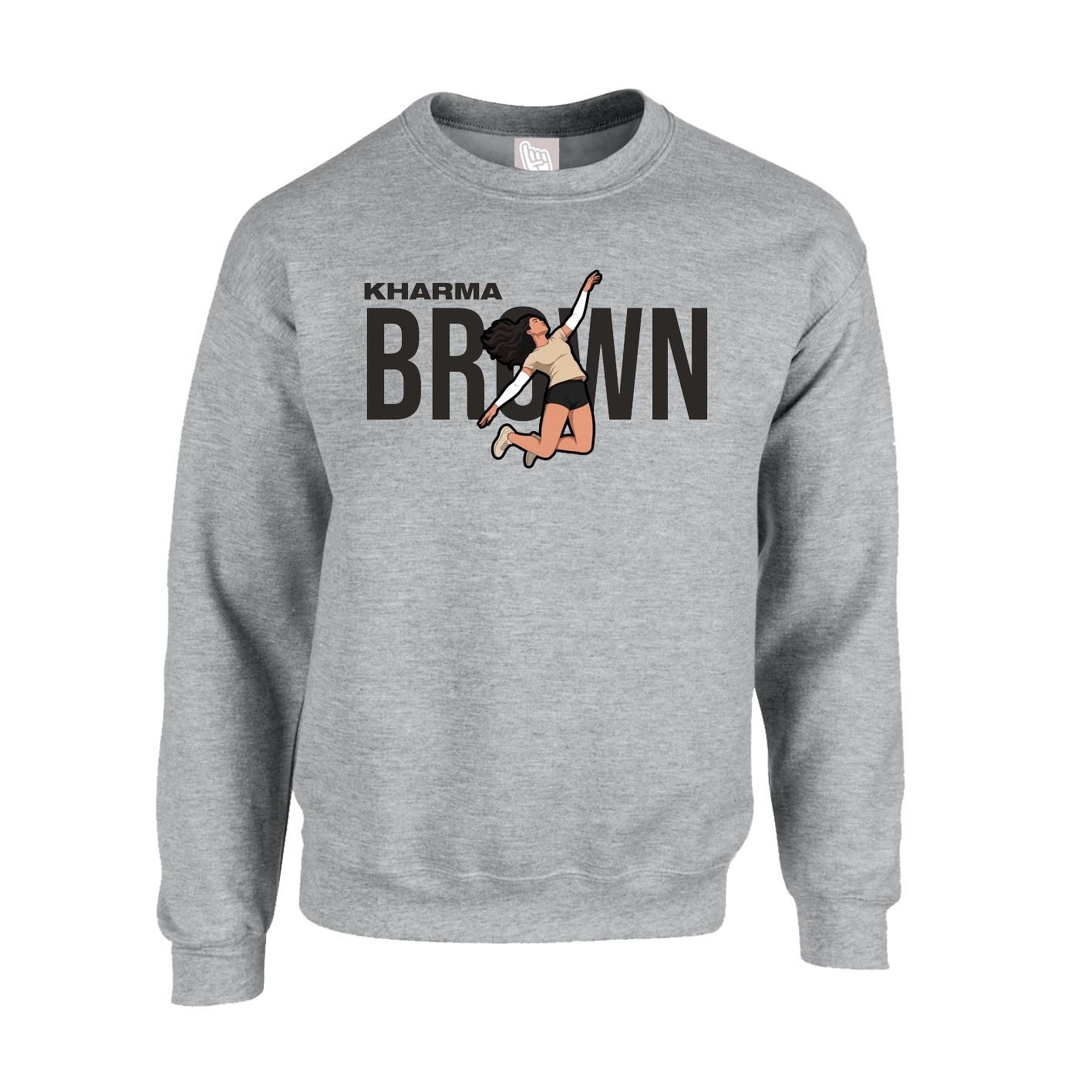 Fleece Crew — Player Name in Grey