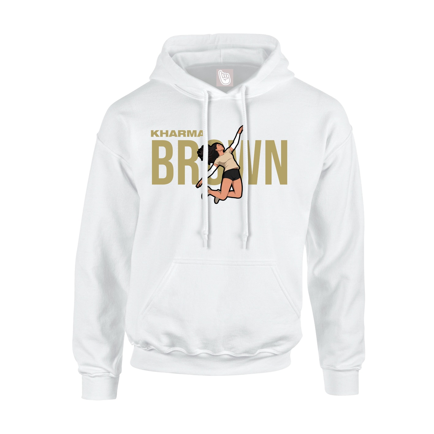 Youth Hoodie — Player Name in White