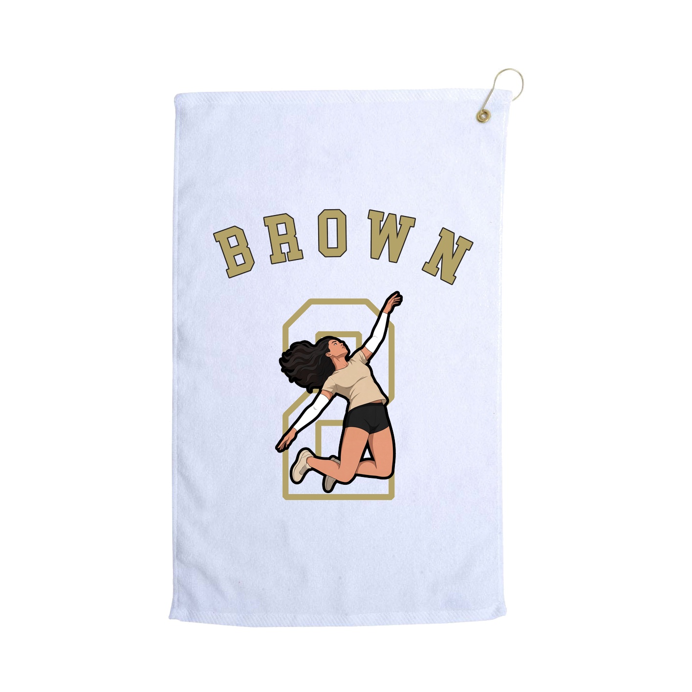 Golf Towel — Shirsey Arch in White