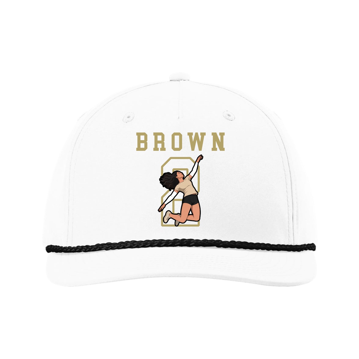 Five-Panel Classic Rope Cap — Shirsey in White