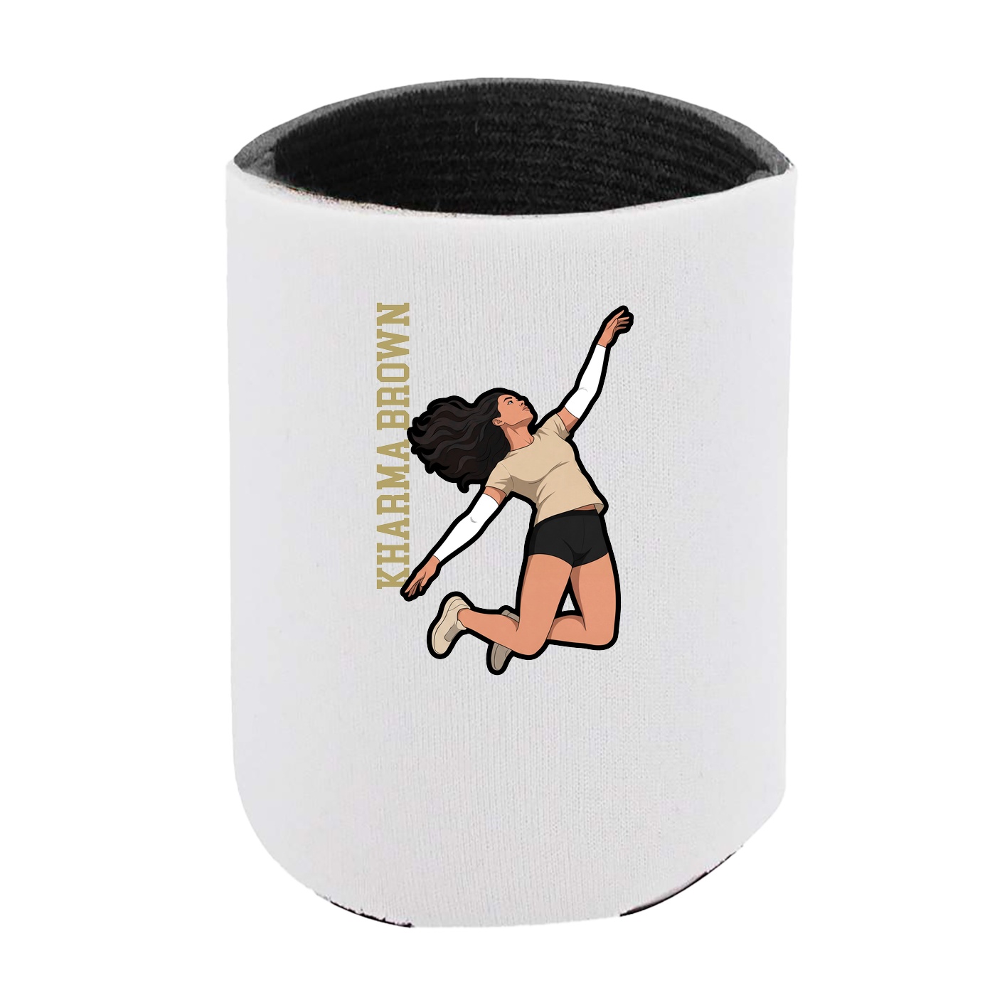 Can Holder — Name Vertical in White