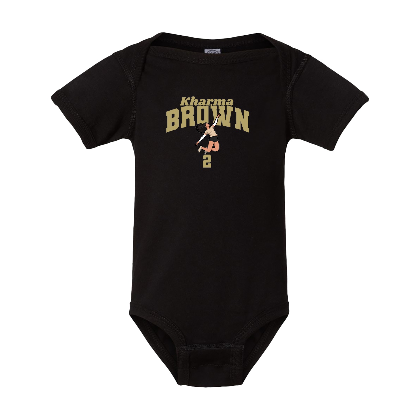 Baby Onesie — Signature Arch in Black