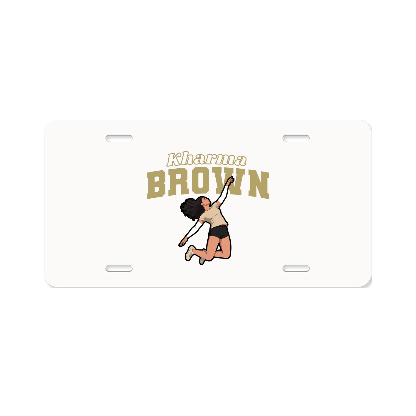 License Plate — Name Arch in Classic