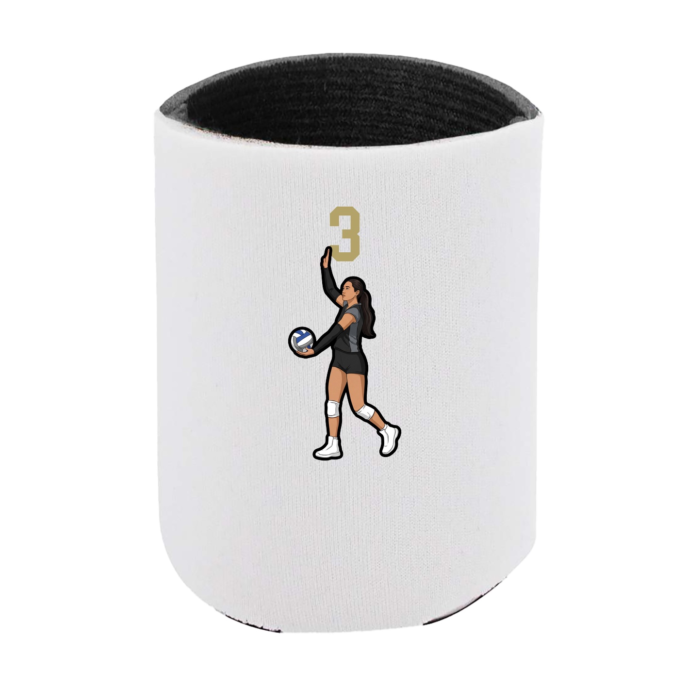 Can Holder — Number Top in White