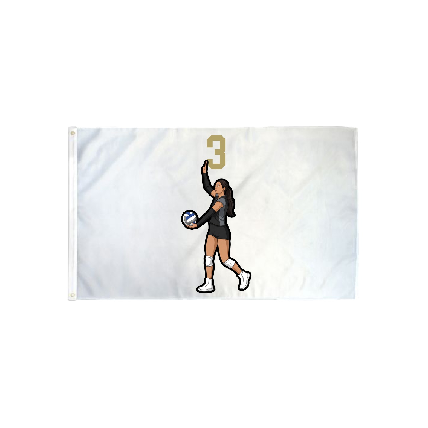 3x5 Flag — Number Top in Classic