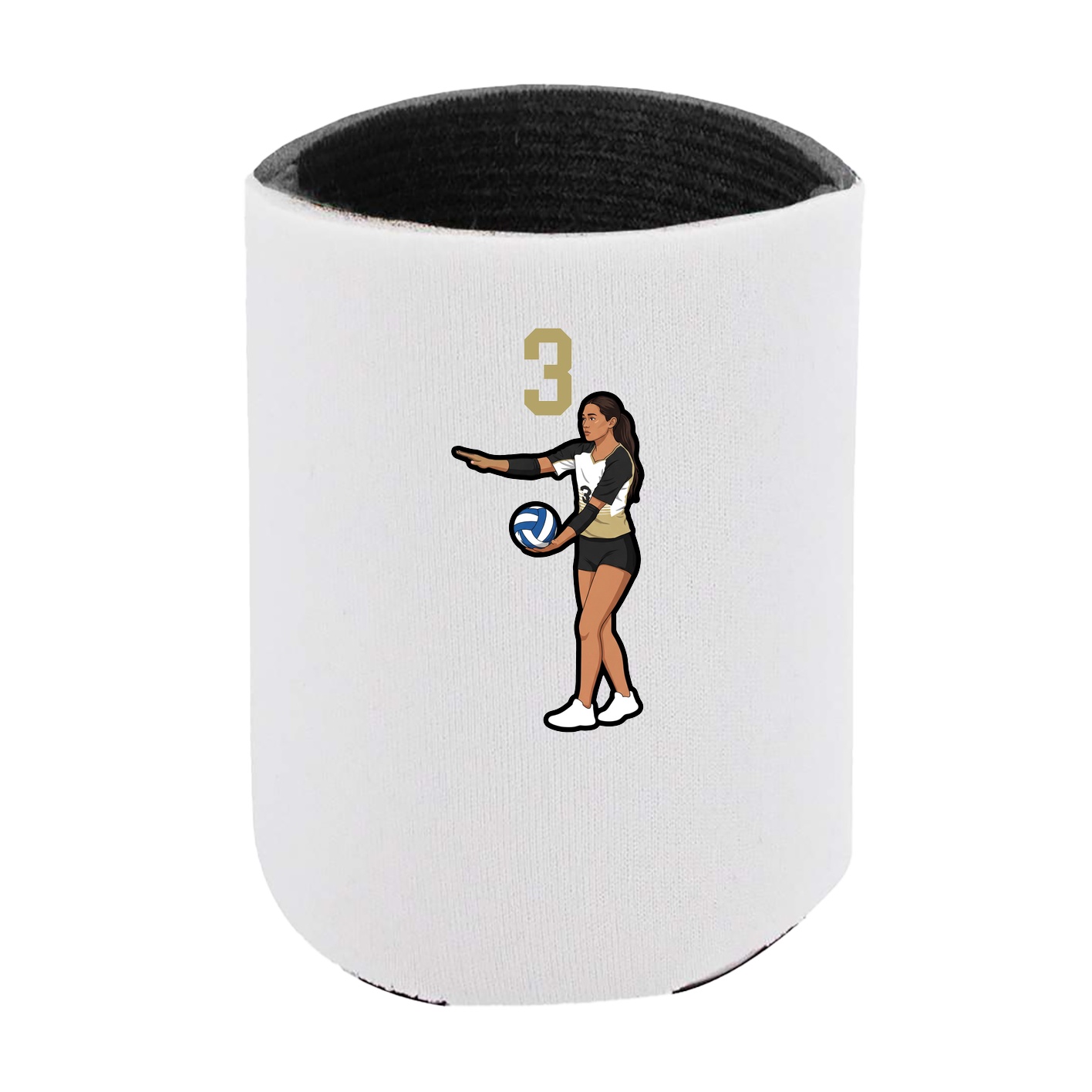 Can Holder — Number Top in White