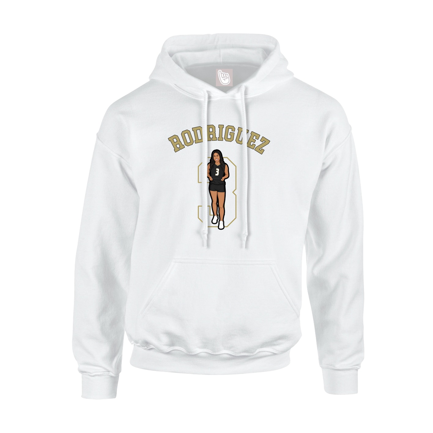 Youth Hoodie — Shirsey Arch in White