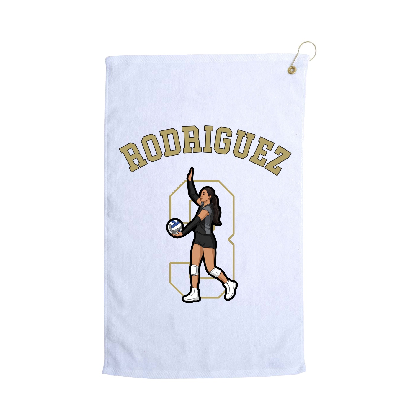 Golf Towel — Shirsey Arch in White