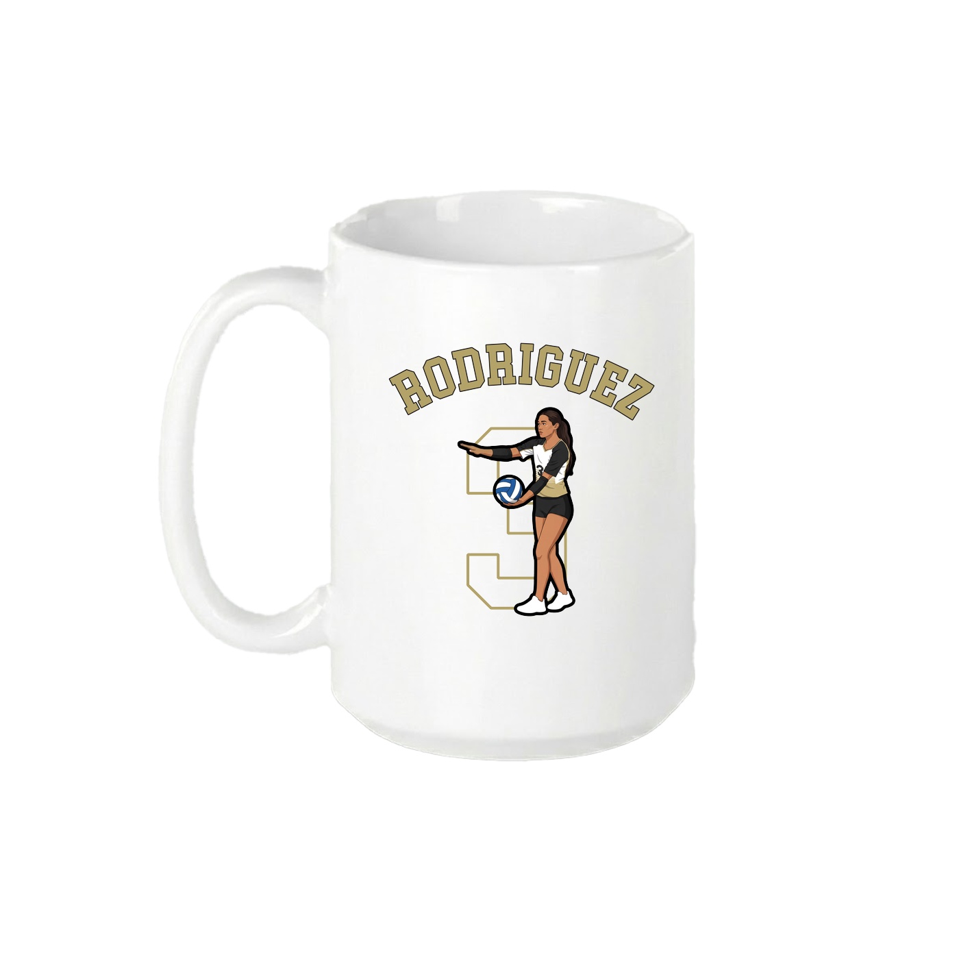 15oz Coffee Mug — Shirsey Arch in White