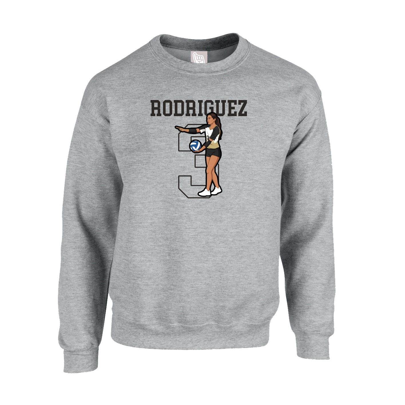 Fleece Crew — Shirsey in Grey