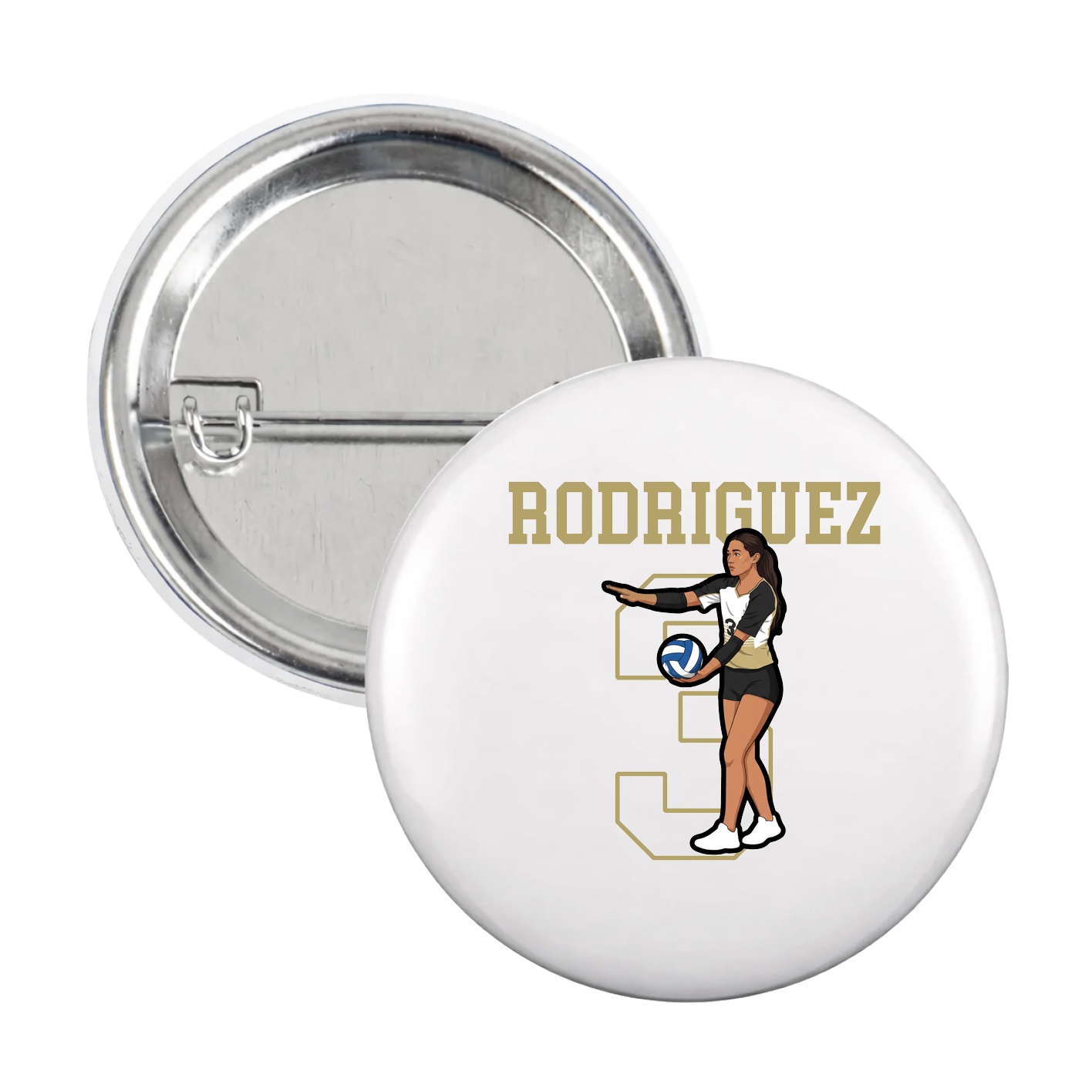 Game Day Button — Shirsey in White