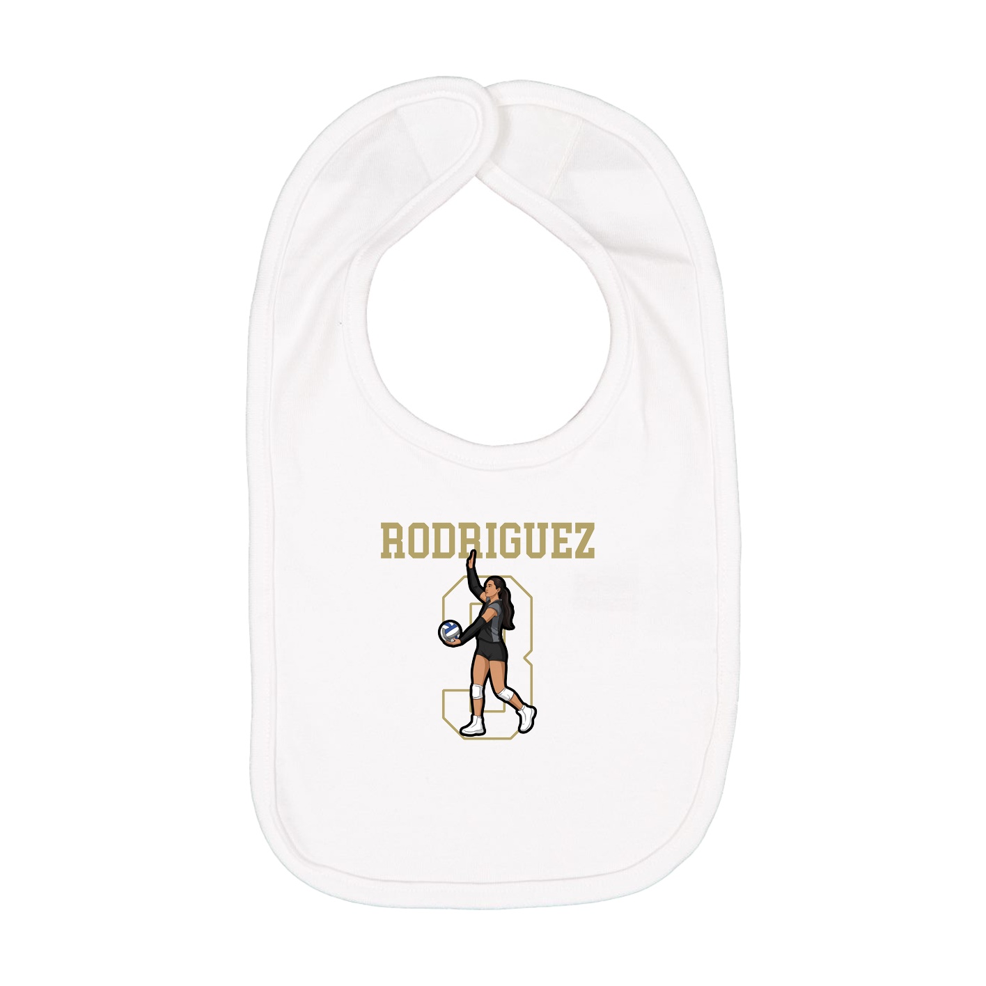 Infant Bib — Shirsey in White