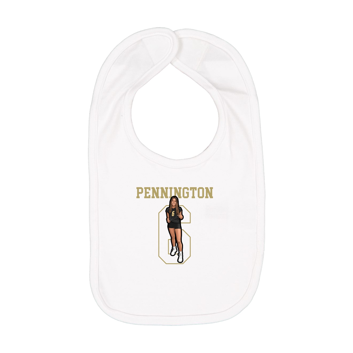 Infant Bib — Shirsey in White