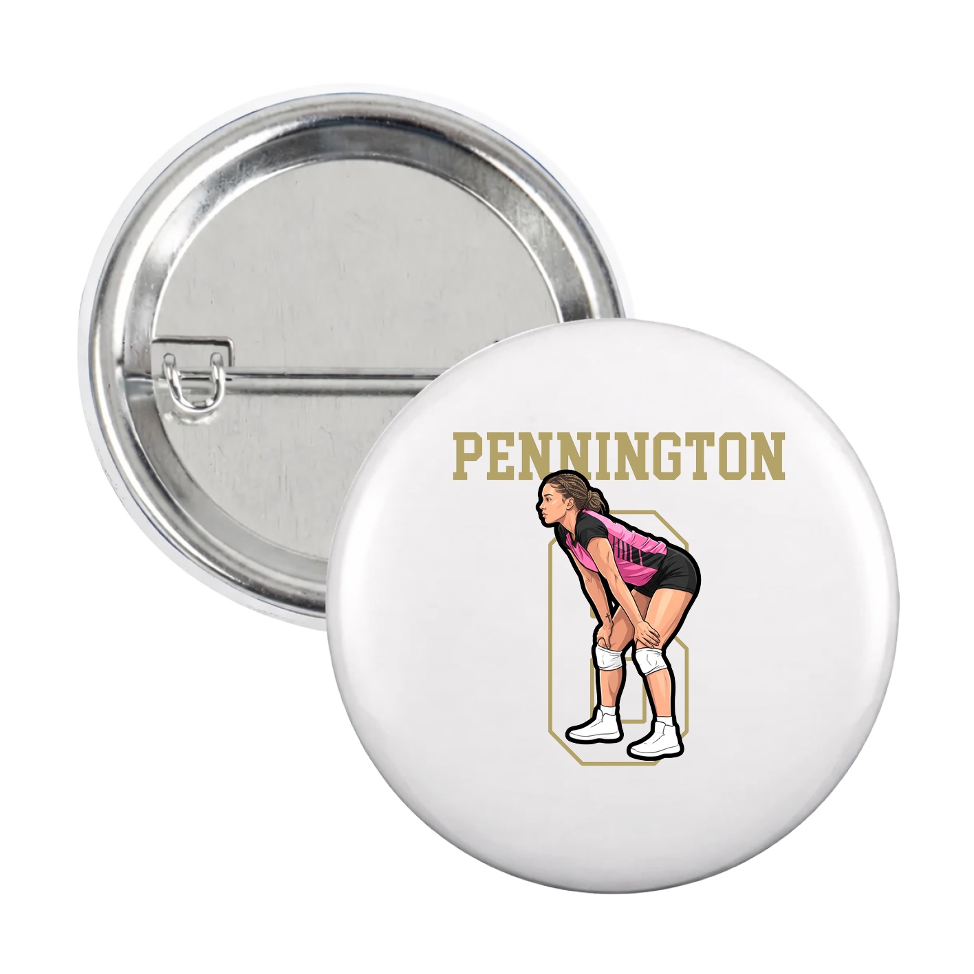 Game Day Button — Shirsey in White