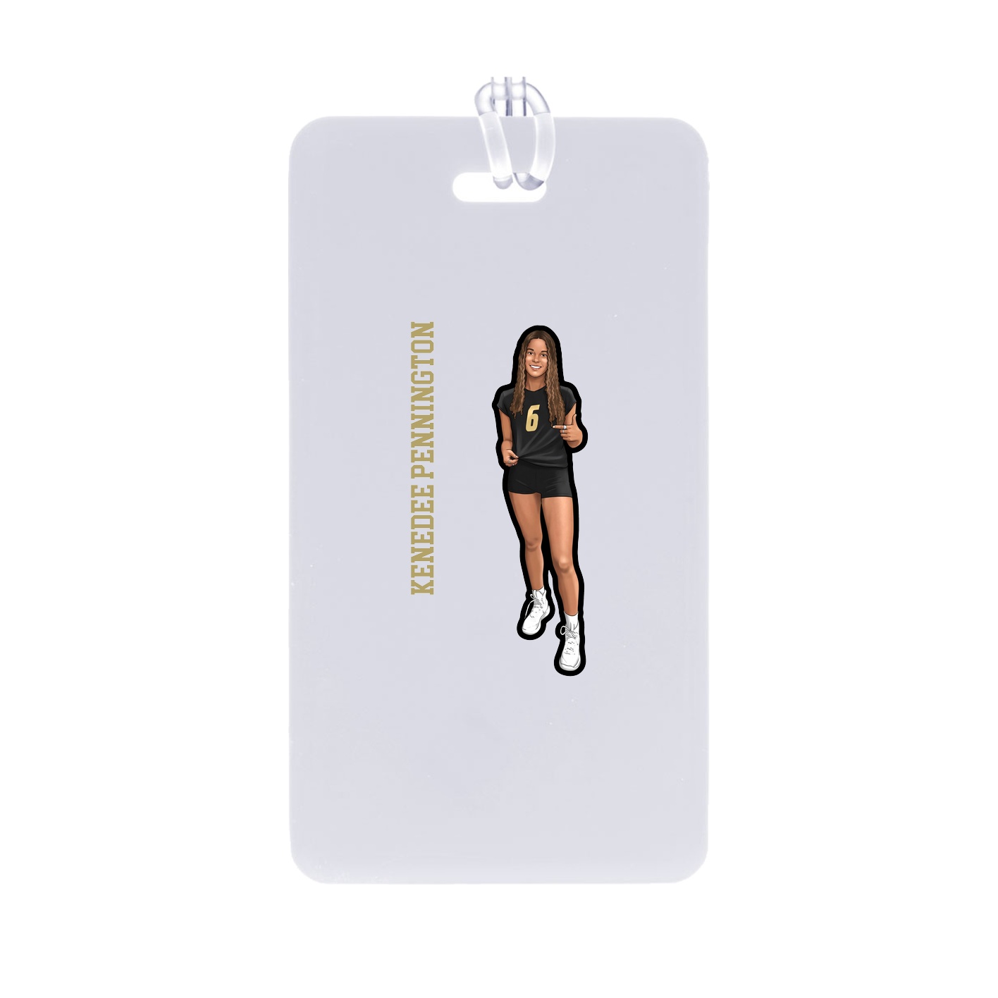 Bag Tag — Name Vertical in Classic