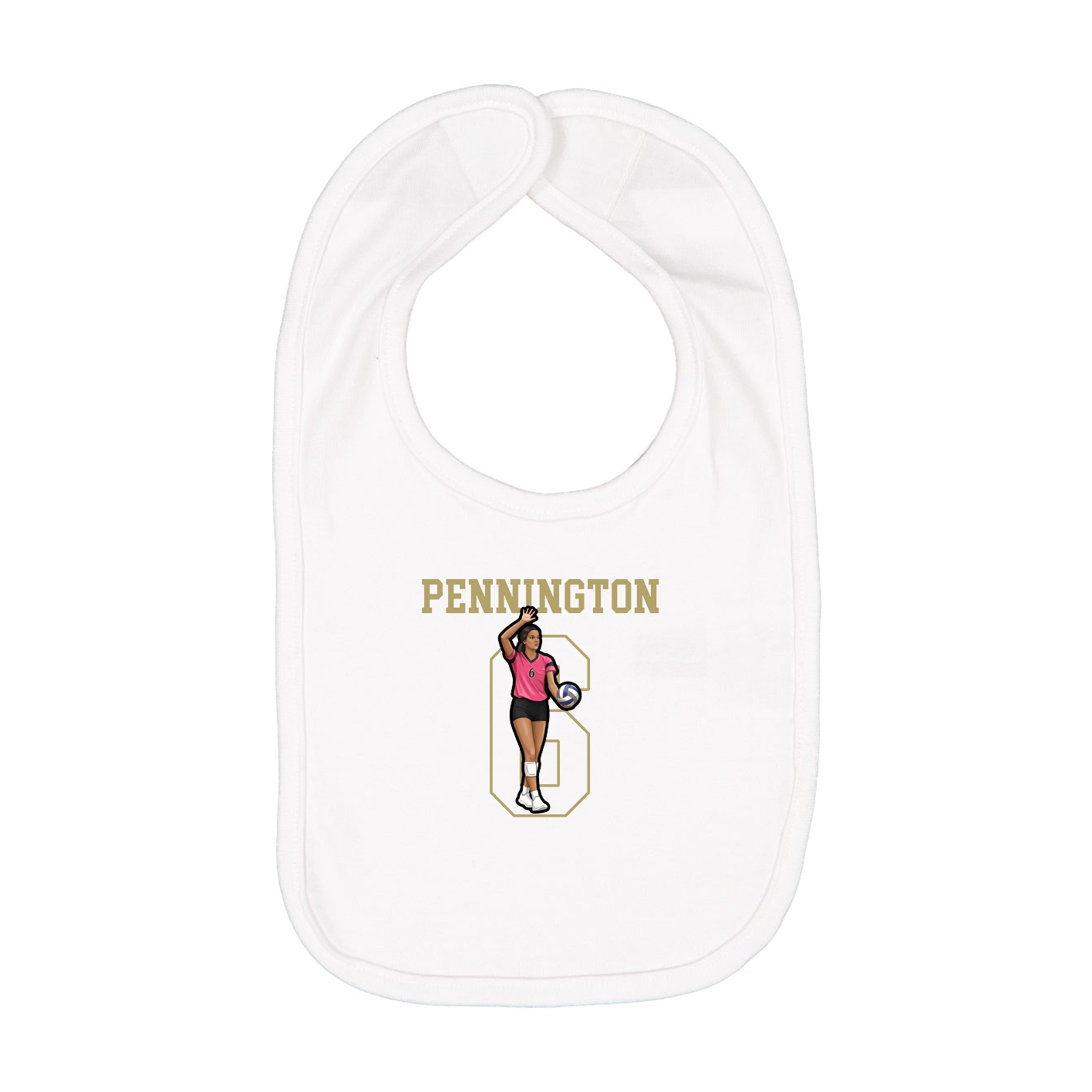 Infant Bib — Shirsey in White