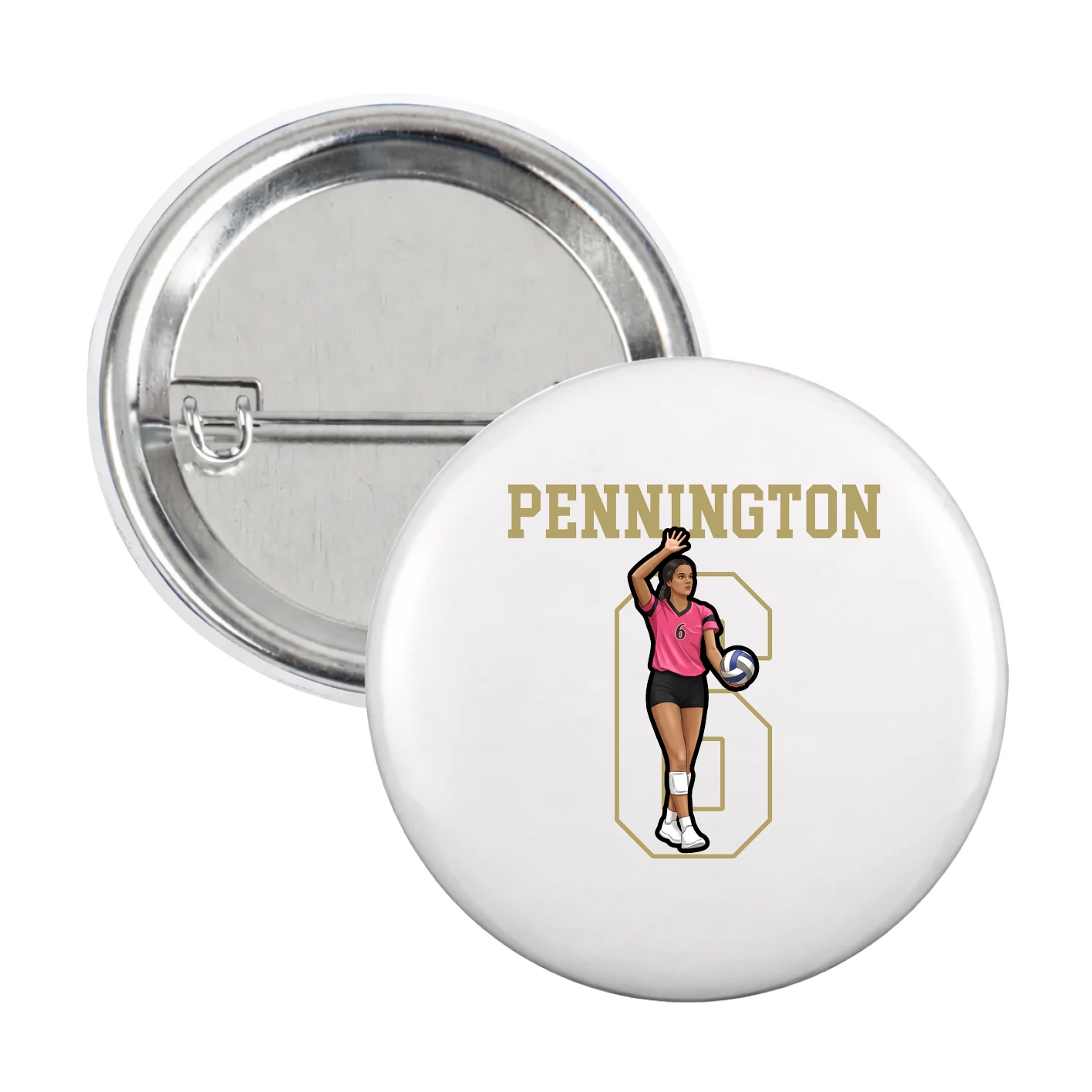 Game Day Button — Shirsey in White