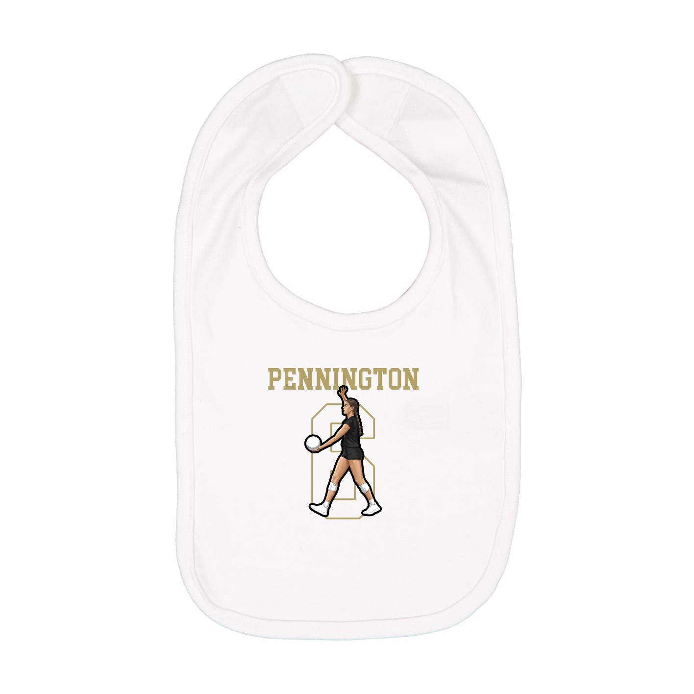 Infant Bib — Shirsey in White