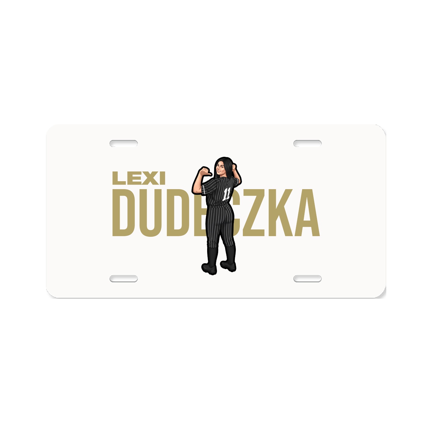 License Plate — Player Name in Classic