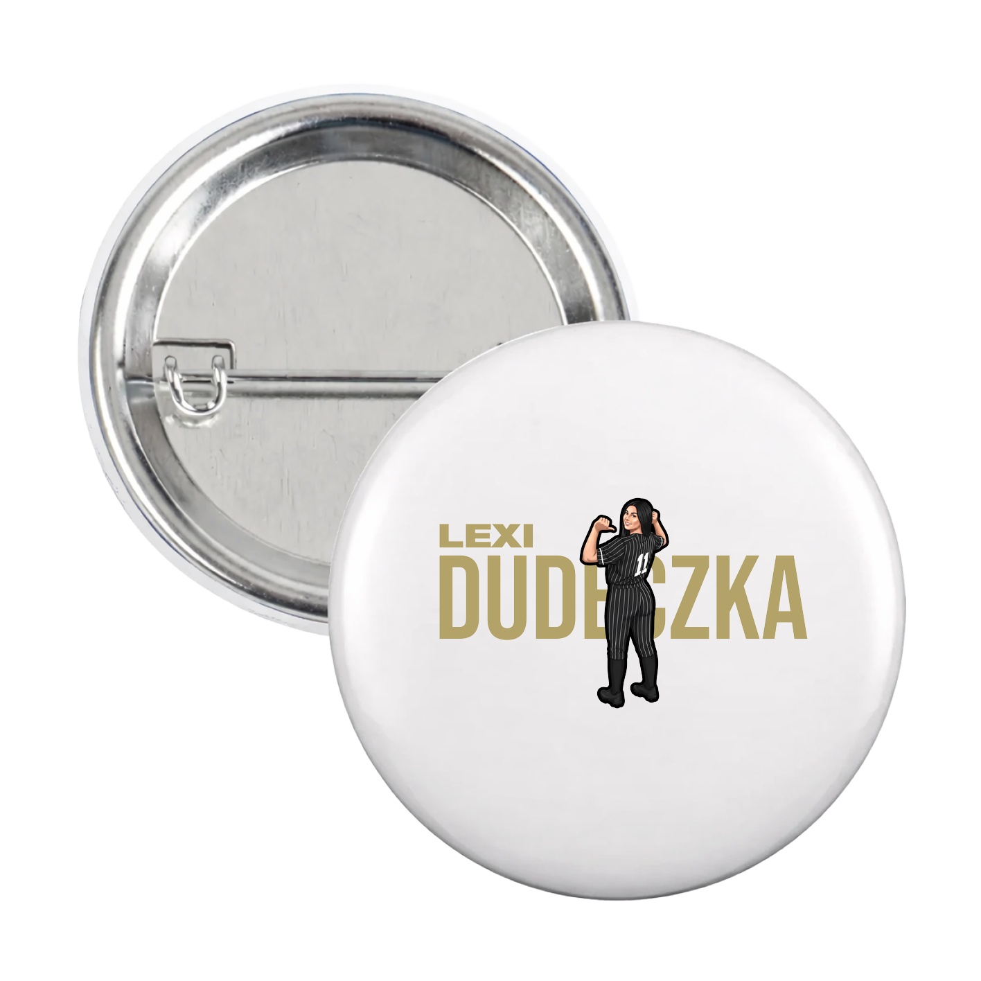 Game Day Button — Player Name in White