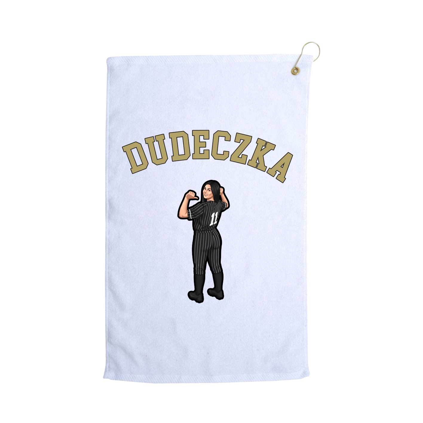 Golf Towel — Shirsey Arch in White