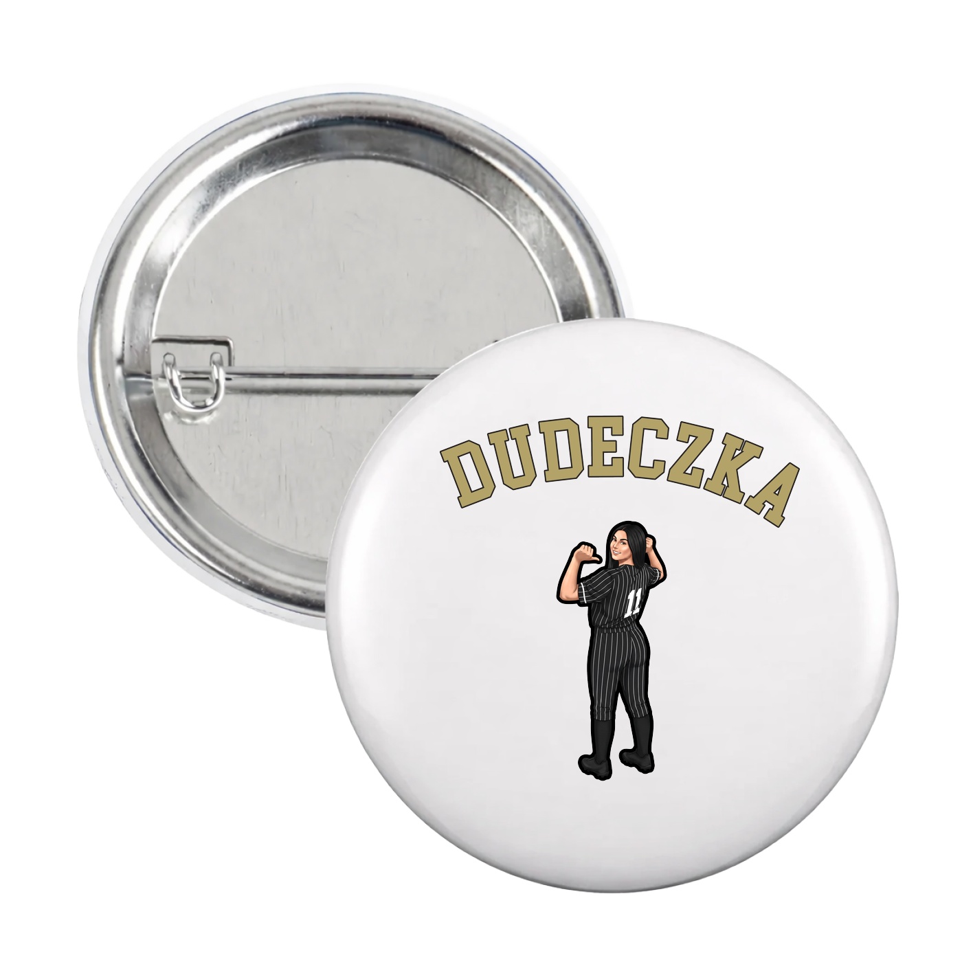 Game Day Button — Shirsey Arch in White