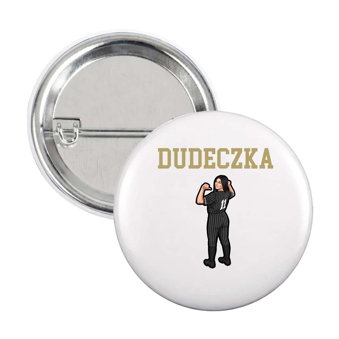 Game Day Button — Shirsey in White
