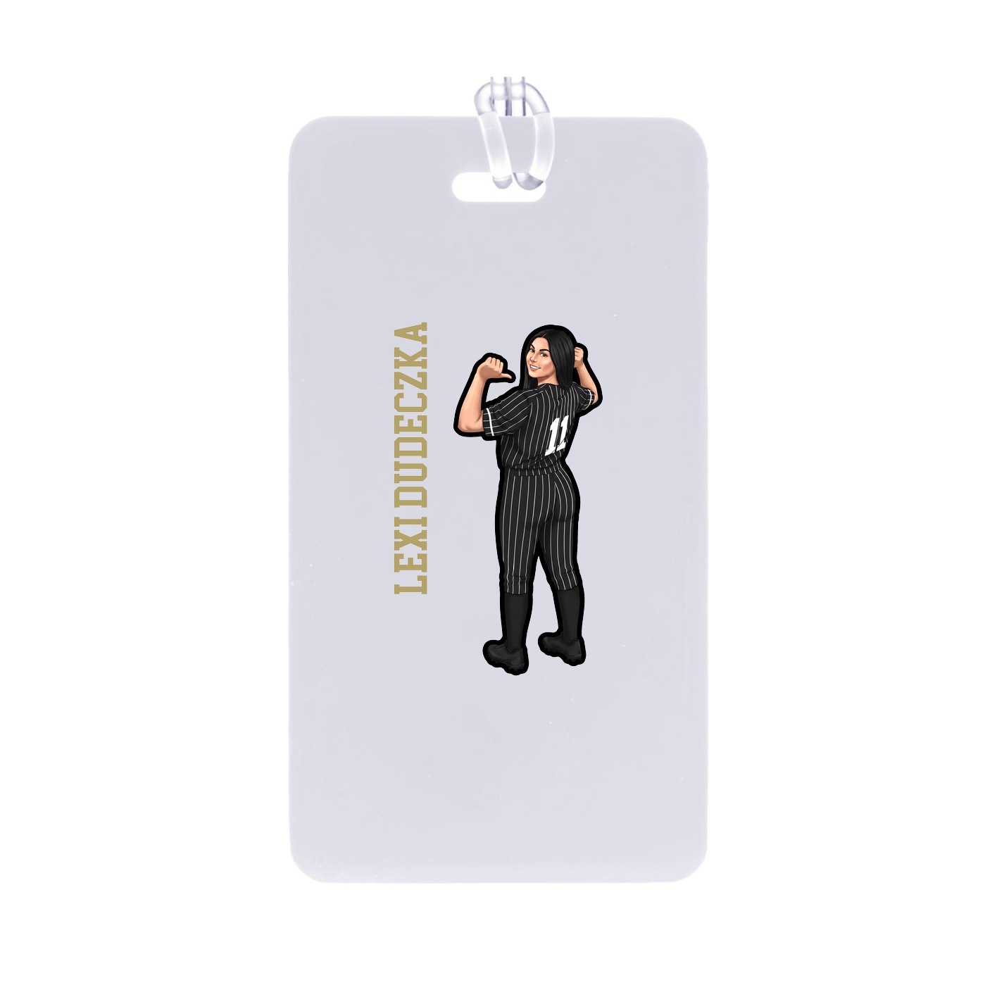 Bag Tag — Name Vertical in Classic