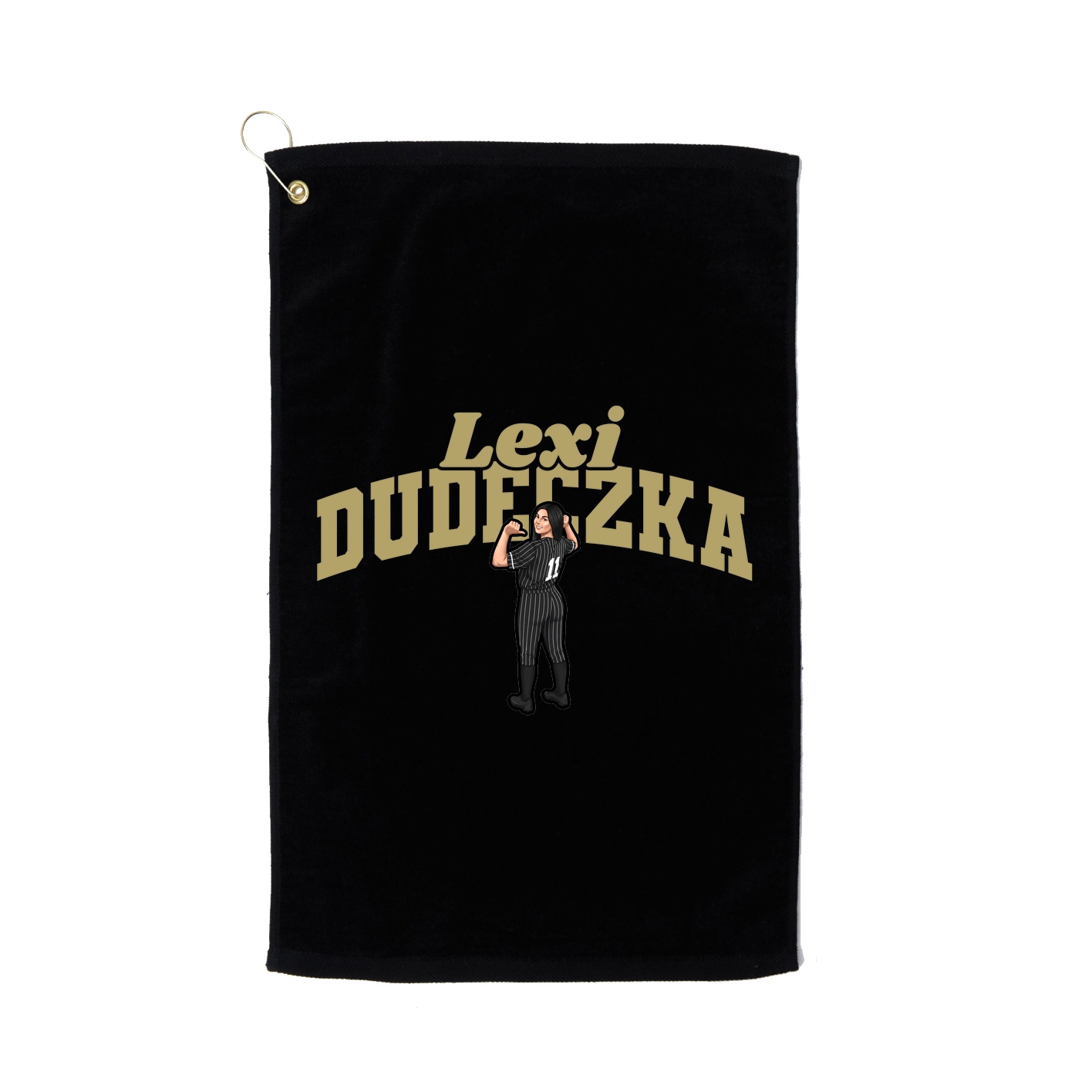 Golf Towel — Signature Arch in Black