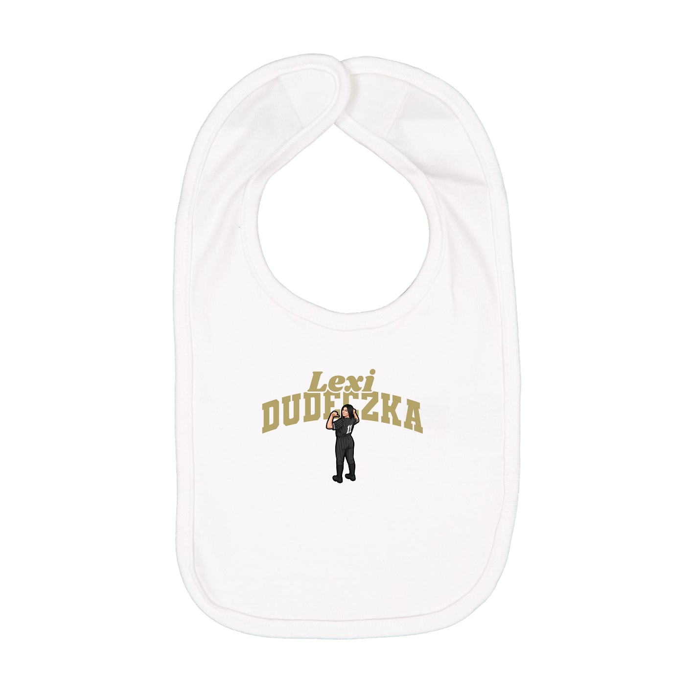 Infant Bib — Signature Arch in White