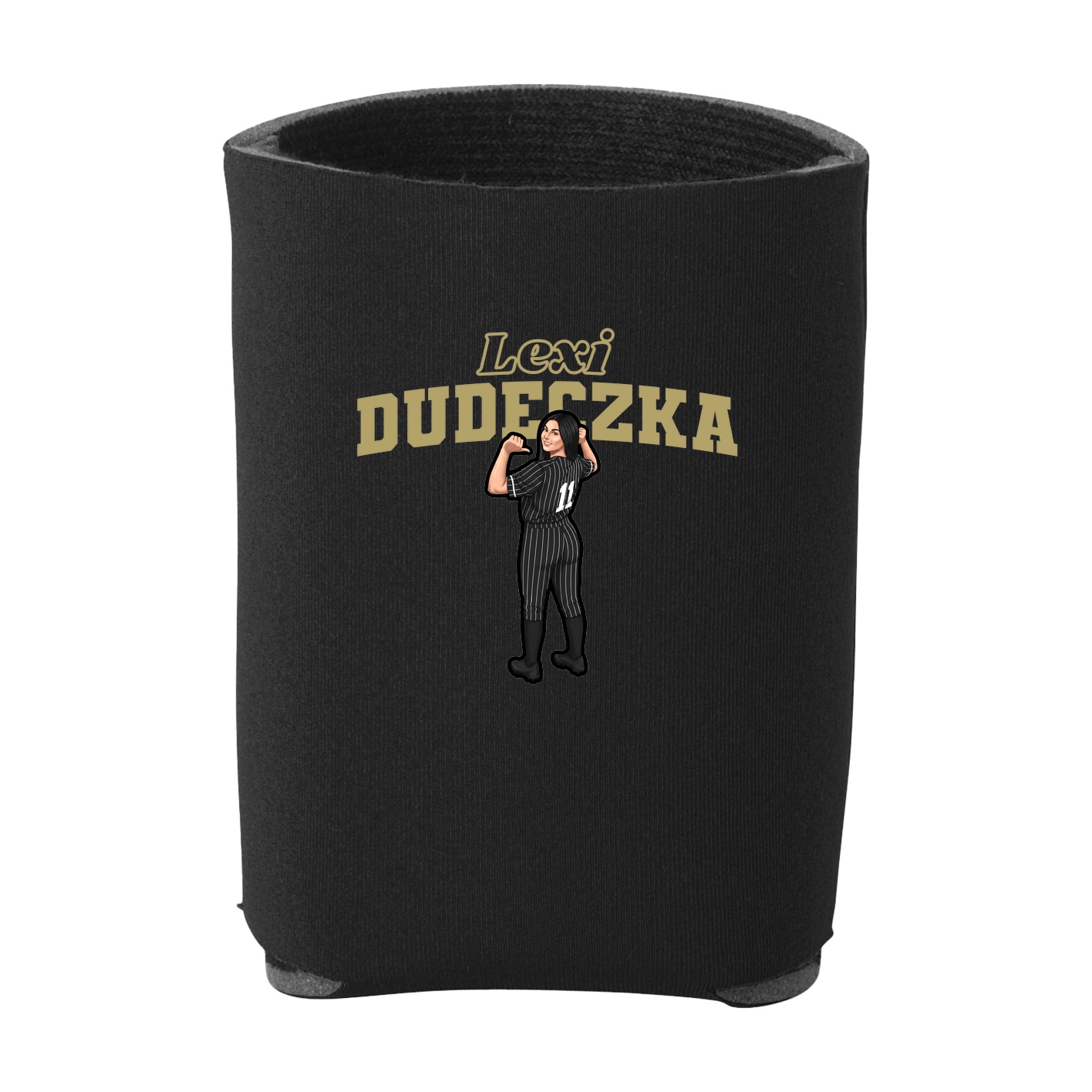 Can Holder — Name Arch in Black