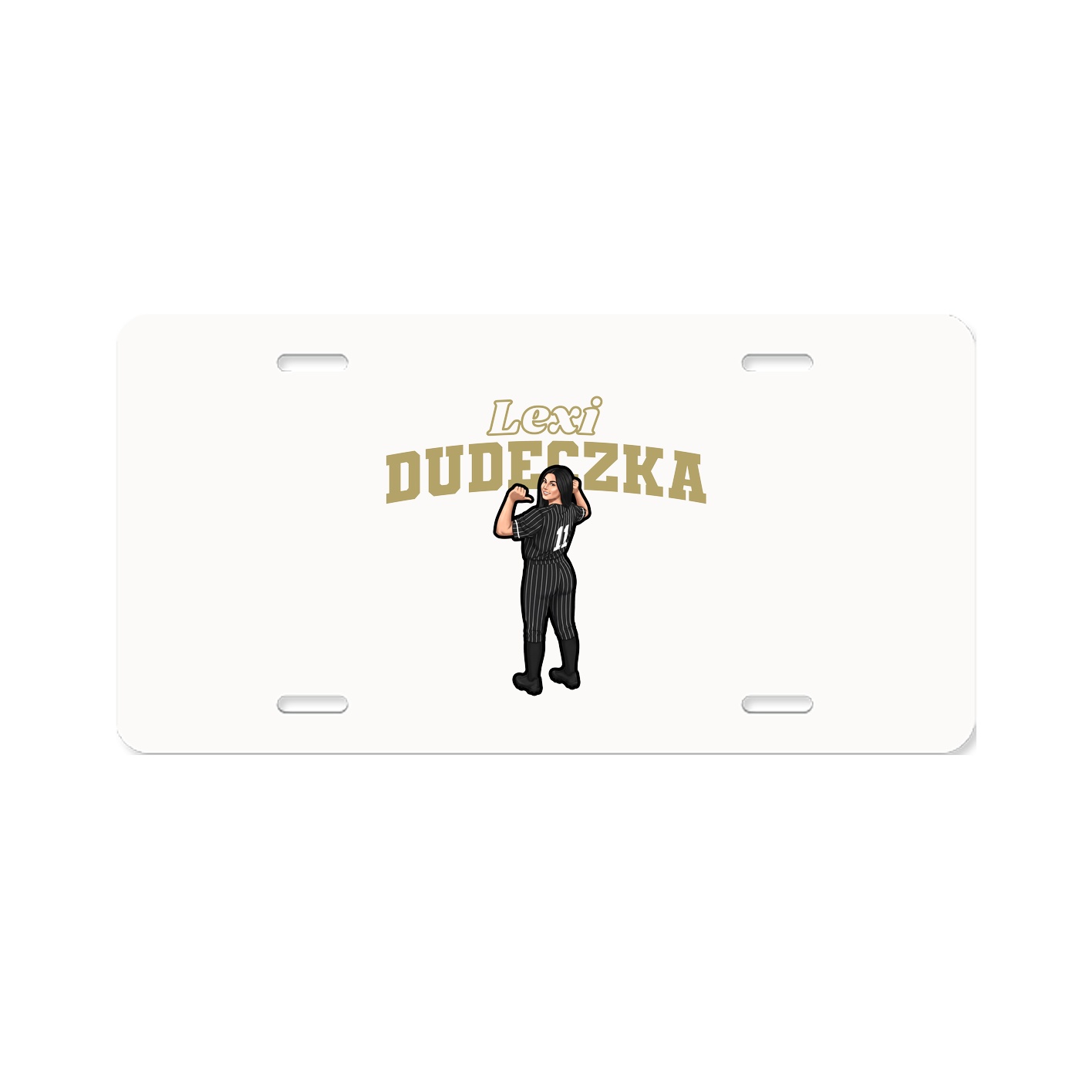 License Plate — Name Arch in Classic