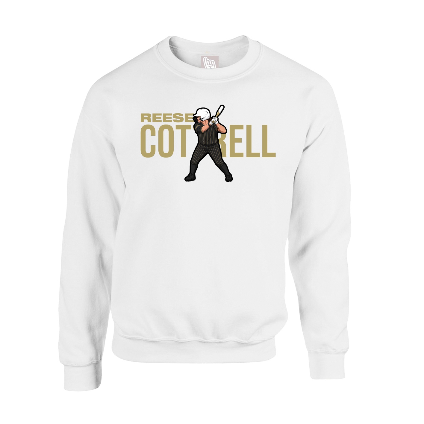 Fleece Crew — Player Name in White