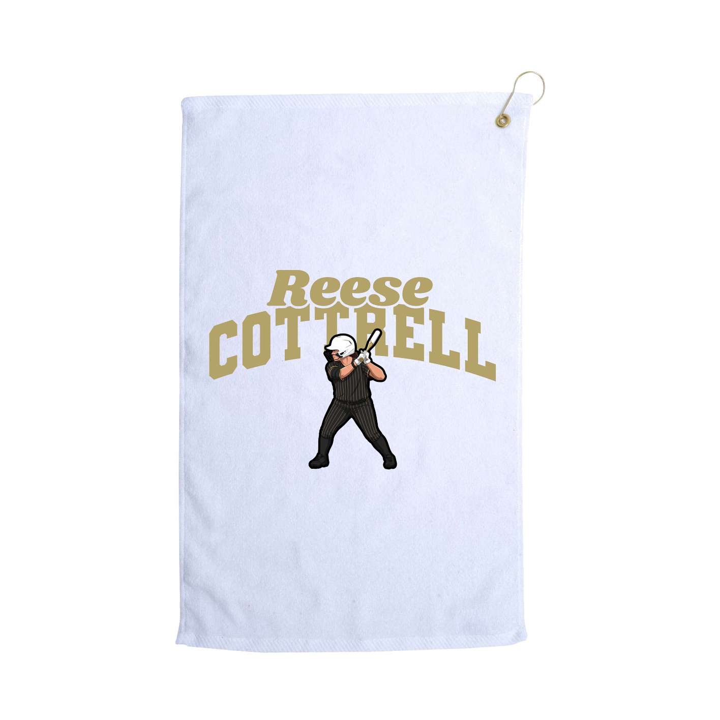 Golf Towel — Signature Arch in White