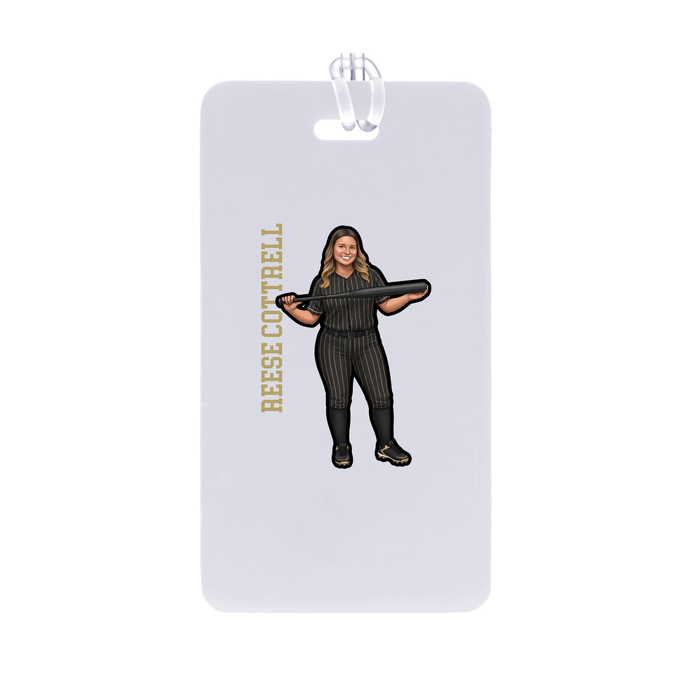 Bag Tag — Name Vertical in Classic