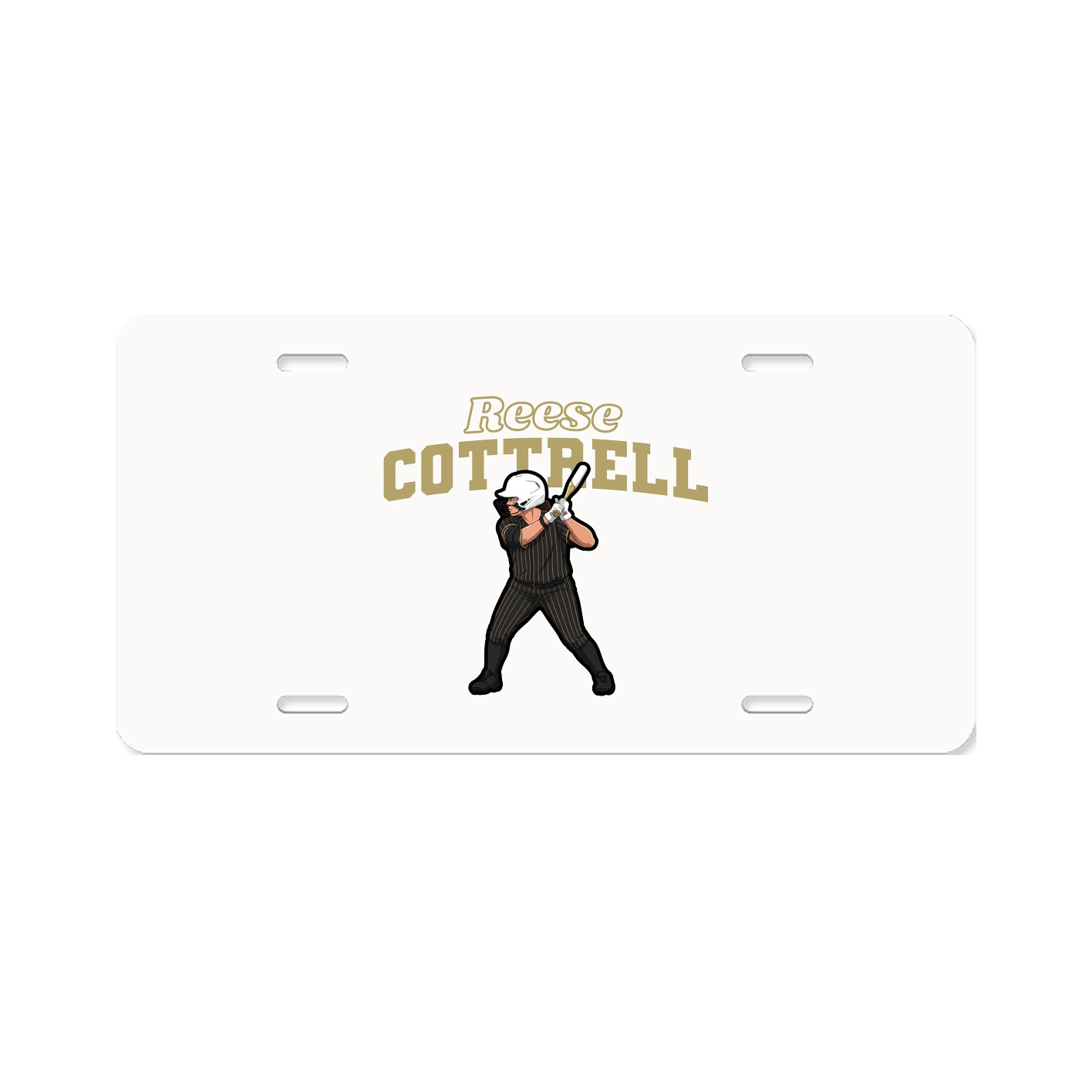License Plate — Name Arch in Classic