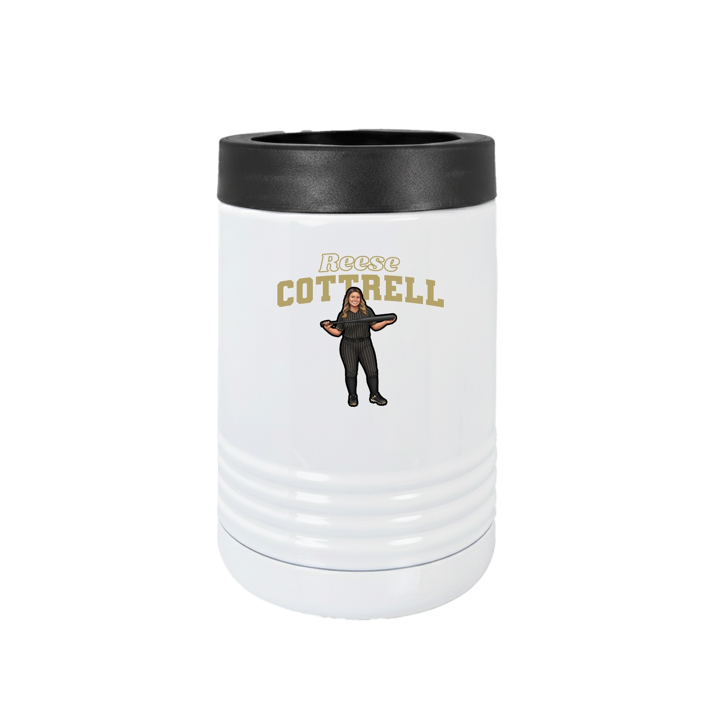 Beverage Holder — Name Arch in White