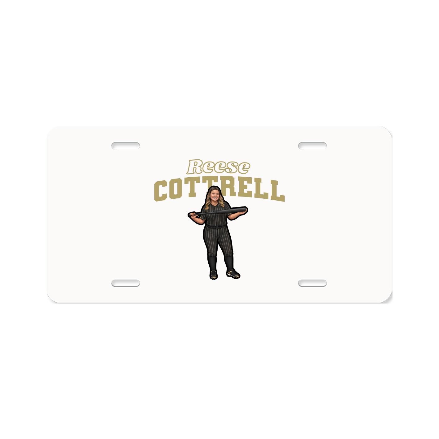 License Plate — Name Arch in Classic