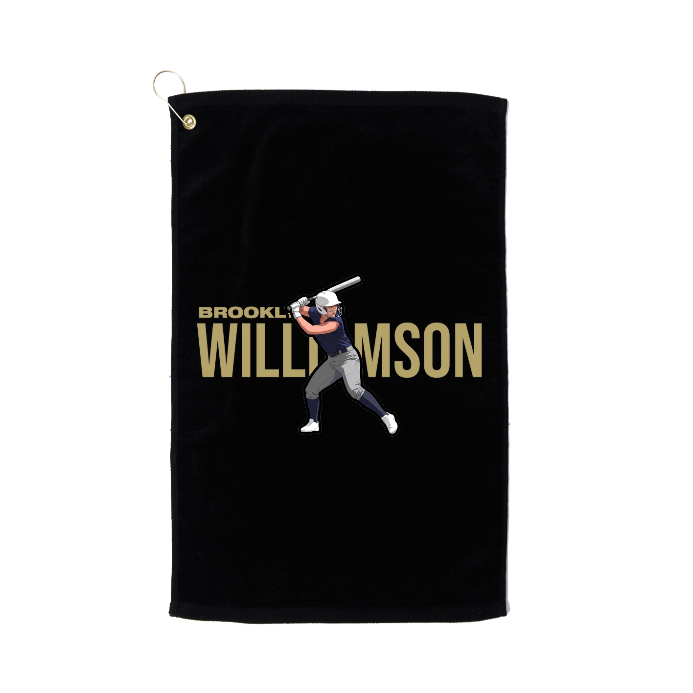 Golf Towel — Player Name in Black