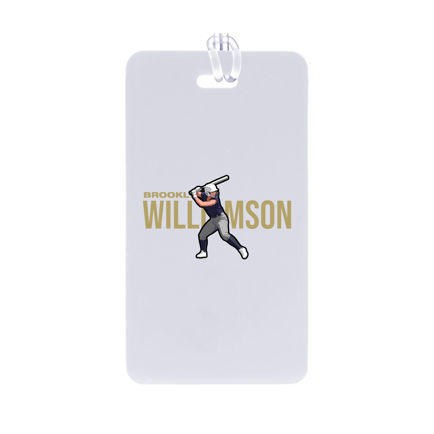 Bag Tag — Player Name in Classic