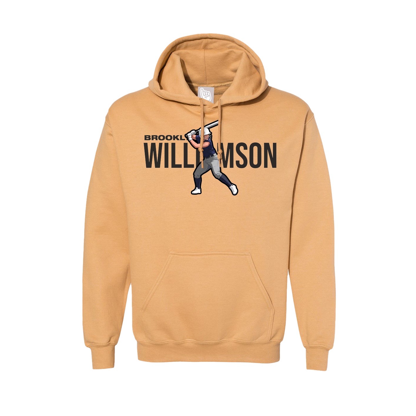 Hoodie — Player Name in Vegas Gold