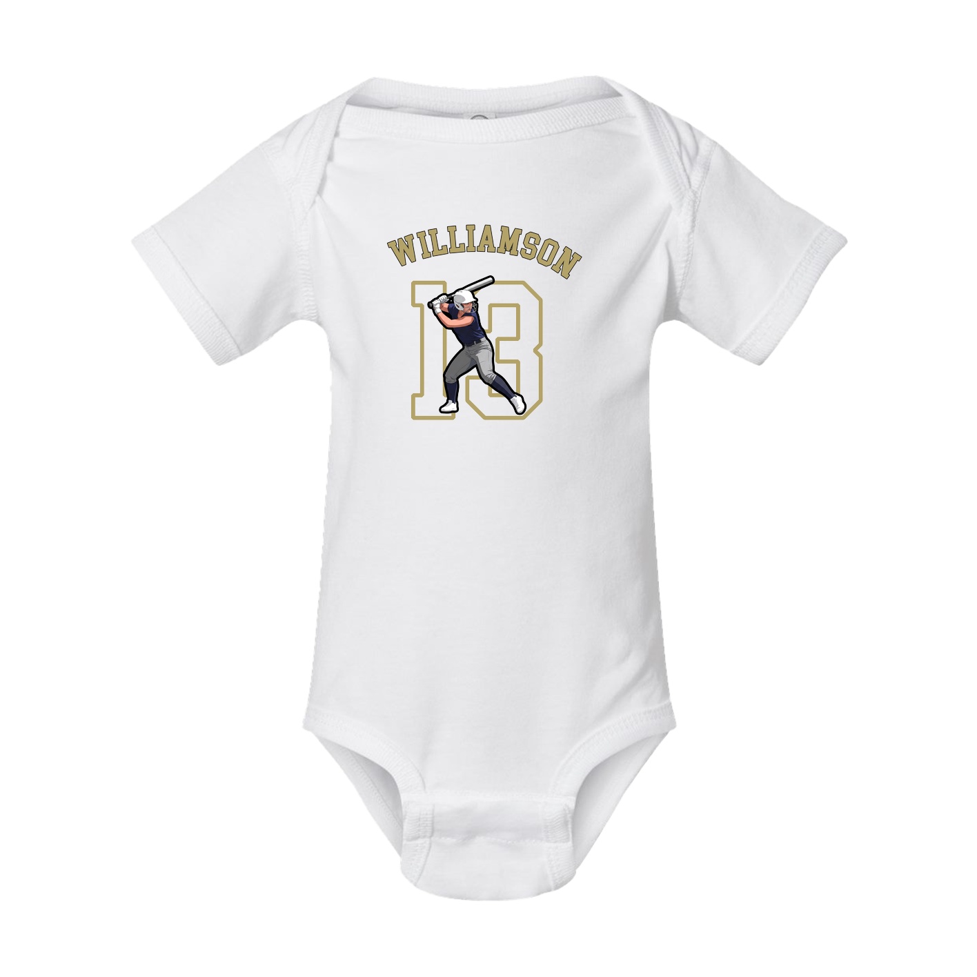 Baby Onesie — Shirsey Arch in White