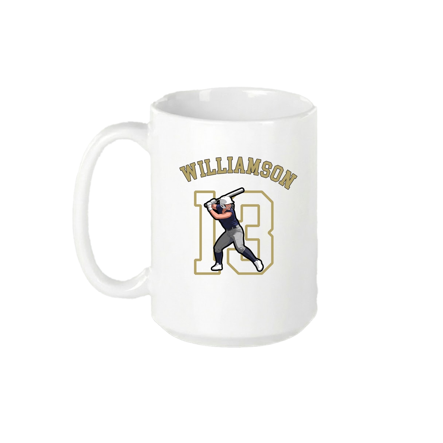 15oz Coffee Mug — Shirsey Arch in White