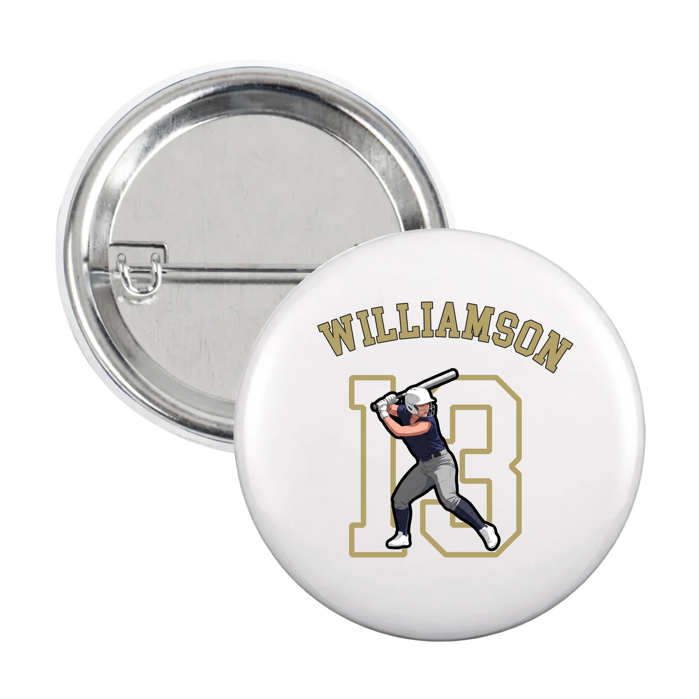 Game Day Button — Shirsey Arch in White