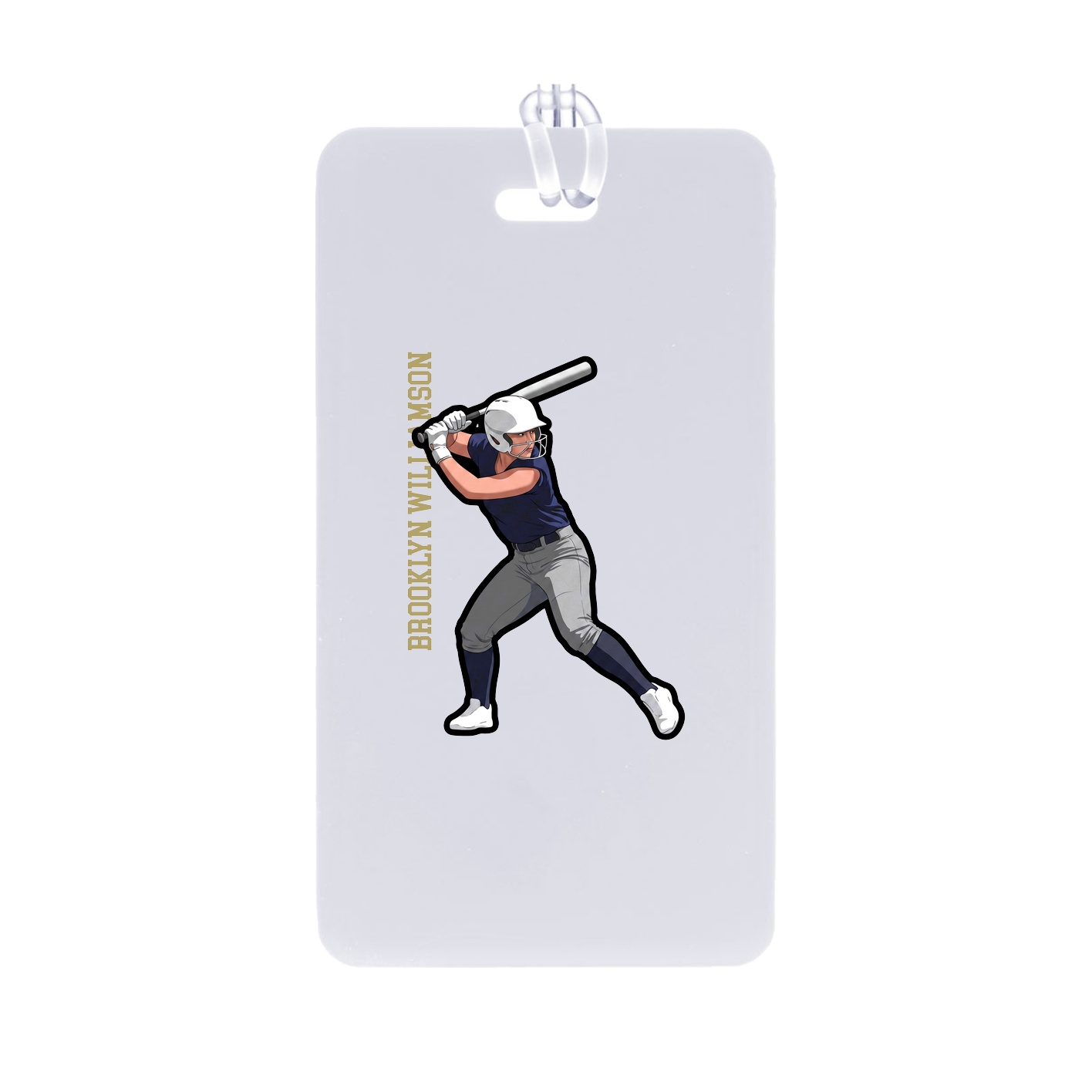 Bag Tag — Name Vertical in Classic