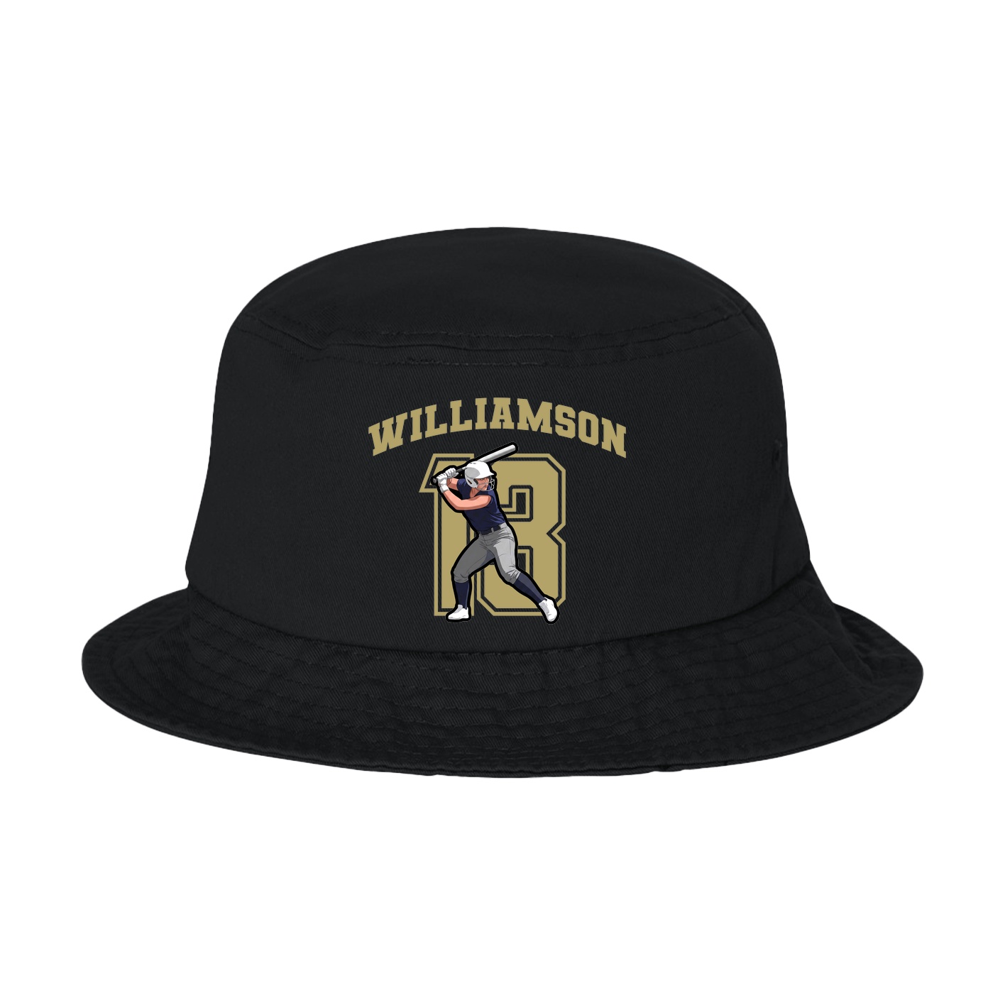 Bucket Cap — Number in Black