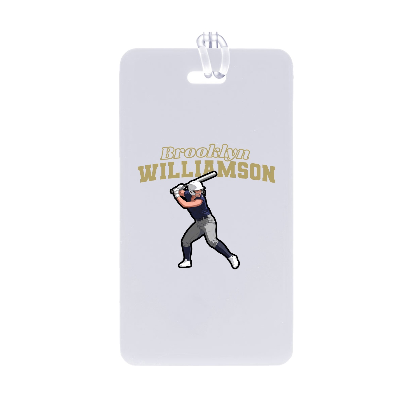 Bag Tag — Name Arch in Classic