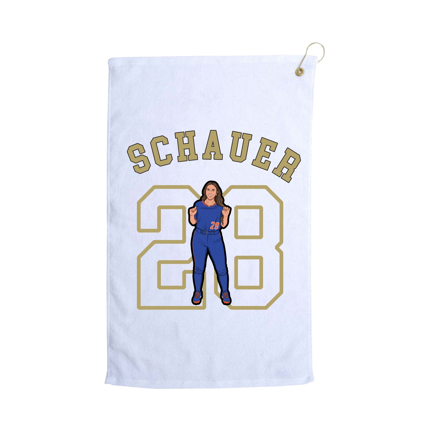 Golf Towel — Shirsey Arch in White
